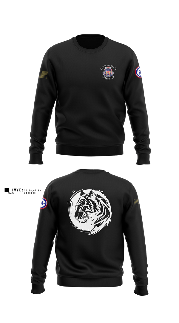 Crew Neck Sweatshirt, 312th HR CO, A1 Postal, Army, Teamtime, Team time, sublimation, custom sports apparel, team uniforms, spirit wear, spiritwear, sports uniforms, custom shirts, team store, custom team store, fundraiser sports, apparel fundraiser