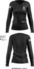 CHAPLAINS OFFICE 44554791 Women's Long Sleeve V-neck Shirt - 7