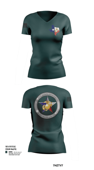 Womens Short Sleeve Vneck Shirt, Goodfellow AFB MCD, Marines, Teamtime, Team time, sublimation, custom sports apparel, team uniforms, spirit wear, spiritwear, sports uniforms, custom shirts, team store, custom team store, fundraiser sports, apparel fundraiser