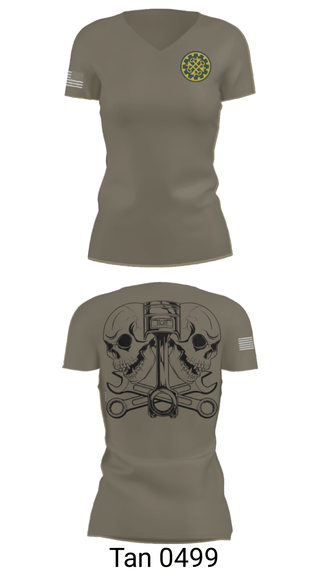 Womens Short Sleeve Vneck Shirt, 46th MP Co, Army, Teamtime, Team time, sublimation, custom sports apparel, team uniforms, spirit wear, spiritwear, sports uniforms, custom shirts, team store, custom team store, fundraiser sports, apparel fundraiser