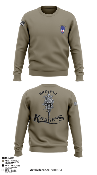 Crew Neck Sweatshirt, 3RD PLT95TH CBRN3rd plt, Army, Teamtime, Team time, sublimation, custom sports apparel, team uniforms, spirit wear, spiritwear, sports uniforms, custom shirts, team store, custom team store, fundraiser sports, apparel fundraiser