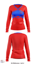 Saint Mary'S High School Cheer 30307772 Women's Long Sleeve V-neck Shirt - 117