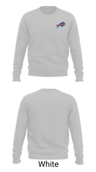 Crew Neck Sweatshirt, Keystone Bills Football and Cheer, Football, Teamtime, Team time, sublimation, custom sports apparel, team uniforms, spirit wear, spiritwear, sports uniforms, custom shirts, team store, custom team store, fundraiser sports, apparel fundraiser