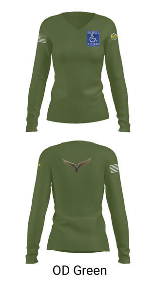 Womens Long Sleeve Vneck Shirt, 1-5 25th, Army, Teamtime, Team time, sublimation, custom sports apparel, team uniforms, spirit wear, spiritwear, sports uniforms, custom shirts, team store, custom team store, fundraiser sports, apparel fundraiser