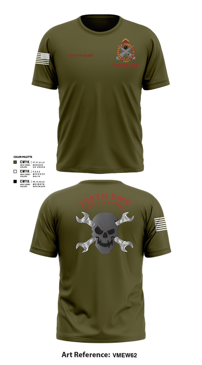 758th SMC 429395 Short Sleeve Performance Shirt - 5