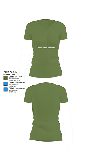 Womens Short Sleeve Vneck Shirt, Revive Credit Solutions, , Teamtime, Team time, sublimation, custom sports apparel, team uniforms, spirit wear, spiritwear, sports uniforms, custom shirts, team store, custom team store, fundraiser sports, apparel fundraiser