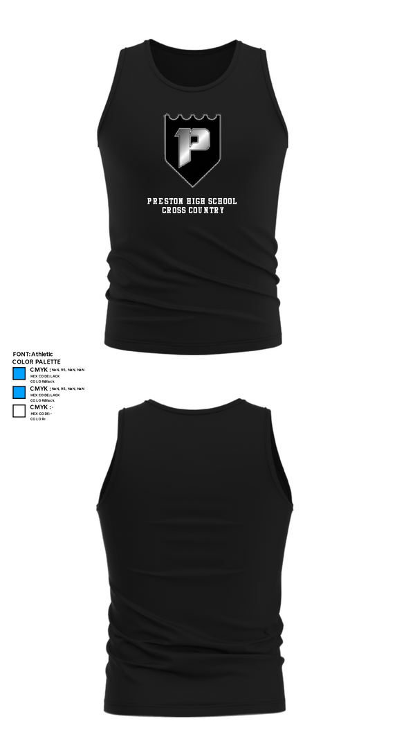 Tank Top, Preston High School Cross Country, Cross Country, Teamtime, Team time, sublimation, custom sports apparel, team uniforms, spirit wear, spiritwear, sports uniforms, custom shirts, team store, custom team store, fundraiser sports, apparel fundraiser