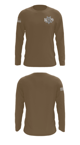 Long Sleeve Performance Shirt, Fresno Police Department K9 Unit, Police, Teamtime, Team time, sublimation, custom sports apparel, team uniforms, spirit wear, spiritwear, sports uniforms, custom shirts, team store, custom team store, fundraiser sports, apparel fundraiser