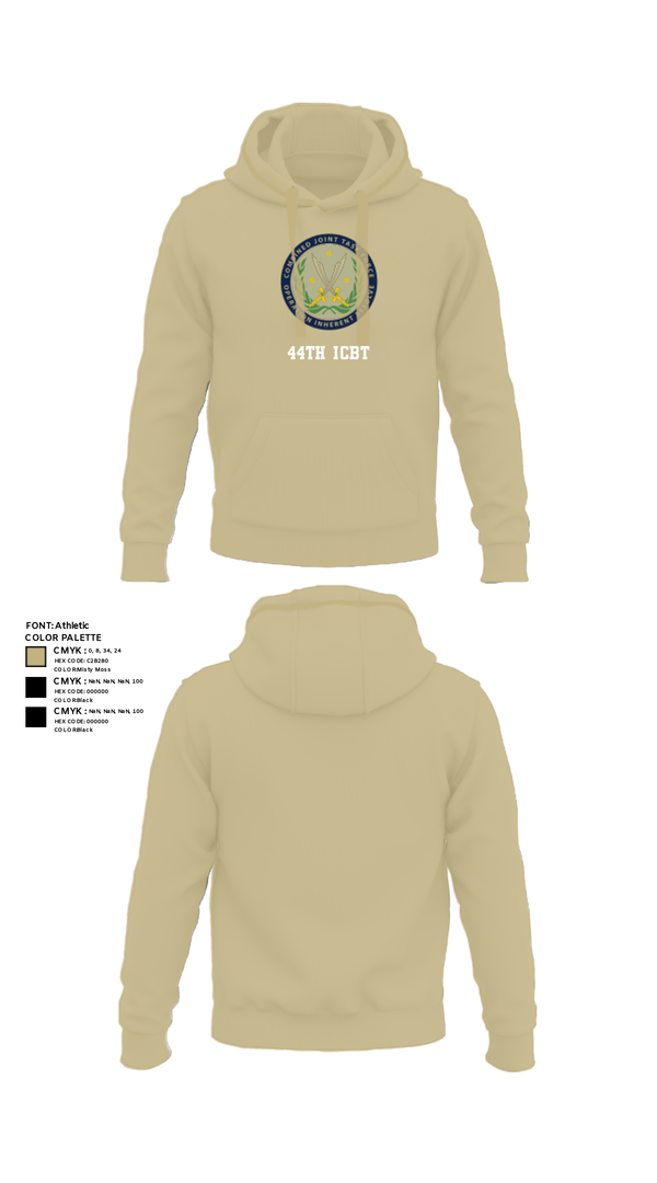 Hoodie, 44th ICBT, National Guard, Teamtime, Team time, sublimation, custom sports apparel, team uniforms, spirit wear, spiritwear, sports uniforms, custom shirts, team store, custom team store, fundraiser sports, apparel fundraiser