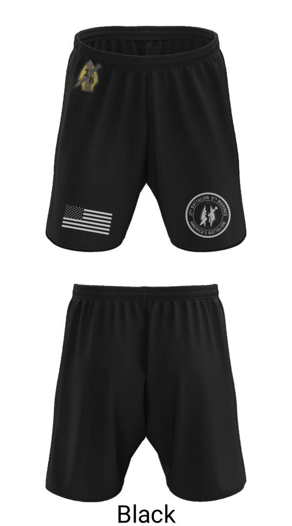 Athletic Shorts With Pockets, 2nd bn 8th Marines, Marines, Teamtime, Team time, sublimation, custom sports apparel, team uniforms, spirit wear, spiritwear, sports uniforms, custom shirts, team store, custom team store, fundraiser sports, apparel fundraiser