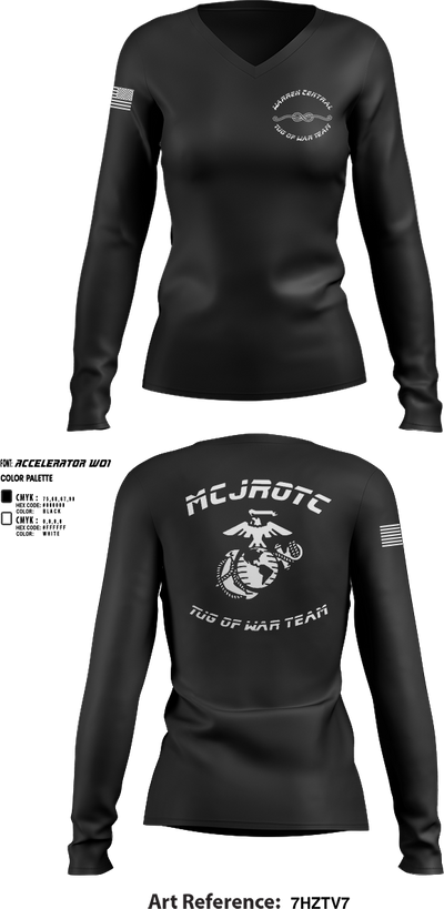 Tug of War 25455369 Women's Long Sleeve V-neck Shirt - 1