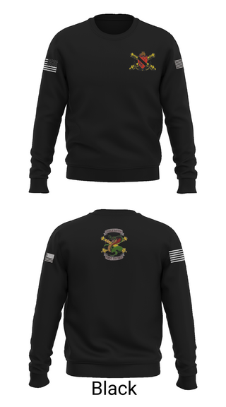 Crew Neck Sweatshirt, 1-7FA Cobra Btry, , Teamtime, Team time, sublimation, custom sports apparel, team uniforms, spirit wear, spiritwear, sports uniforms, custom shirts, team store, custom team store, fundraiser sports, apparel fundraiser