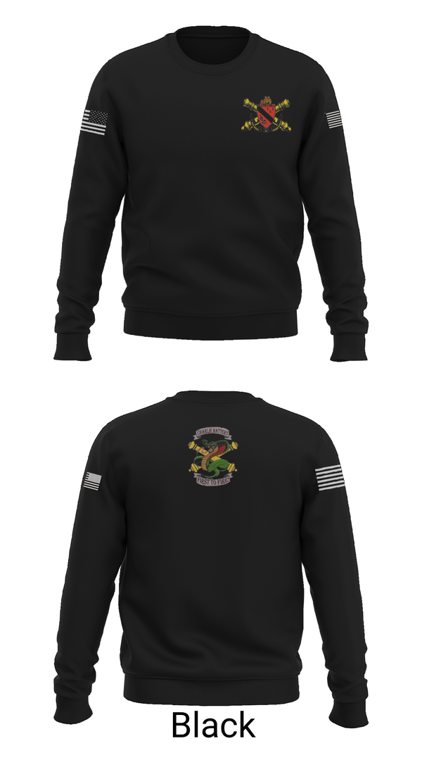Crew Neck Sweatshirt, 1-7FA Cobra Btry, , Teamtime, Team time, sublimation, custom sports apparel, team uniforms, spirit wear, spiritwear, sports uniforms, custom shirts, team store, custom team store, fundraiser sports, apparel fundraiser