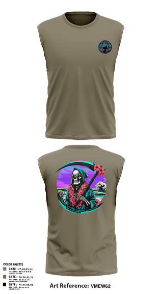 Sleeveless Performance Shirt, REAPERS, FT SHAFTER, , Teamtime, Team time, sublimation, custom sports apparel, team uniforms, spirit wear, spiritwear, sports uniforms, custom shirts, team store, custom team store, fundraiser sports, apparel fundraiser