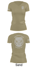 San Marcos Police Mounted Unit 48191371 Women's Short Sleeve V-neck Shirt - 84