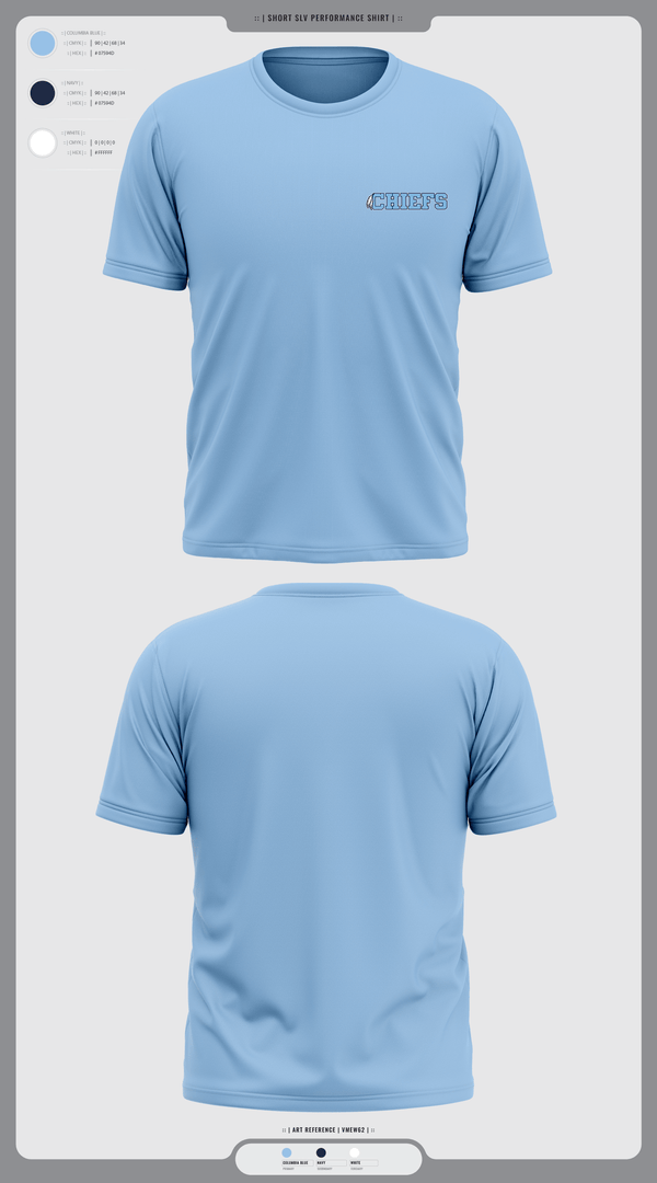 Short Sleeve Performance Shirt, Chiefs, Baseball, Teamtime, Team time, sublimation, custom sports apparel, team uniforms, spirit wear, spiritwear, sports uniforms, custom shirts, team store, custom team store, fundraiser sports, apparel fundraiser