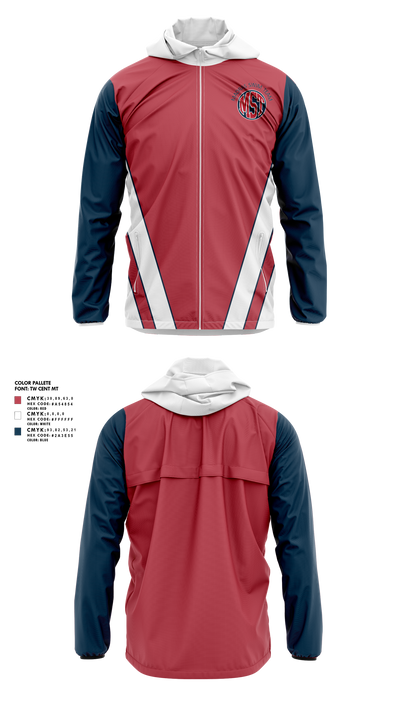 Madras High School Swimming 75031582 Windbreaker - 1