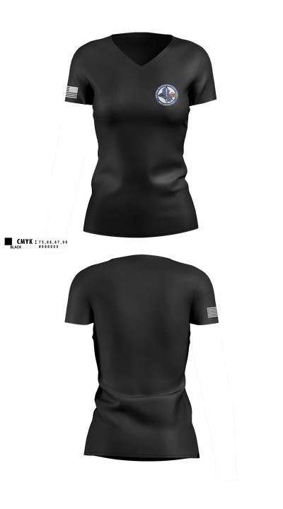 undefined Women's Short Sleeve V-neck Shirt - 1