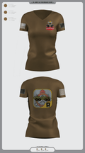 51st CTC 1263769 Women's Short Sleeve V-neck Shirt - 1