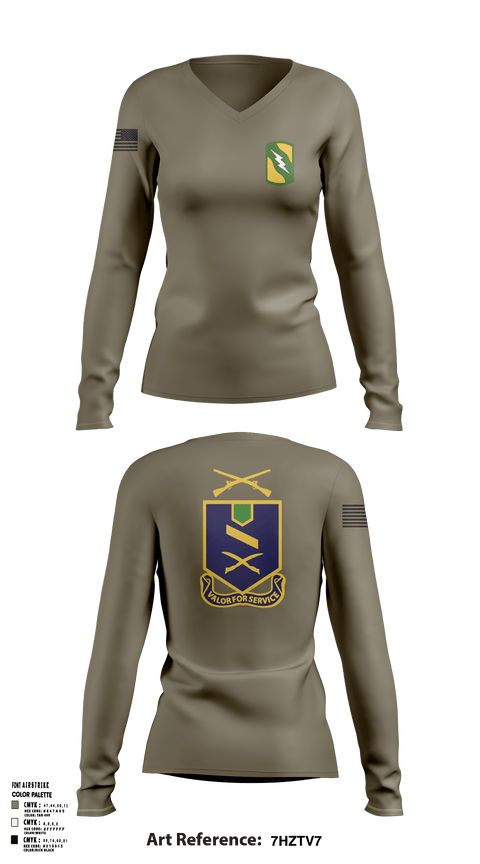 Womens Long Sleeve Vneck Shirt, 2-137th IN RGMT, National Guard, Teamtime, Team time, sublimation, custom sports apparel, team uniforms, spirit wear, spiritwear, sports uniforms, custom shirts, team store, custom team store, fundraiser sports, apparel fundraiser