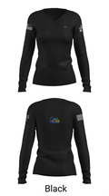 Co-TEAM LLC 8173737 Women's Long Sleeve V-neck Shirt -1 35