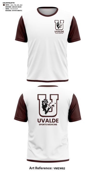 Uvalde sports medicine 59679875 Short Sleeve Performance Shirt - 41
