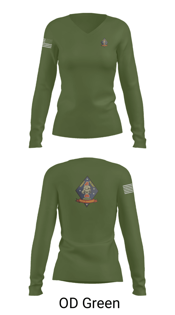Womens Long Sleeve Vneck Shirt, 1st Recon, Marines, Teamtime, Team time, sublimation, custom sports apparel, team uniforms, spirit wear, spiritwear, sports uniforms, custom shirts, team store, custom team store, fundraiser sports, apparel fundraiser