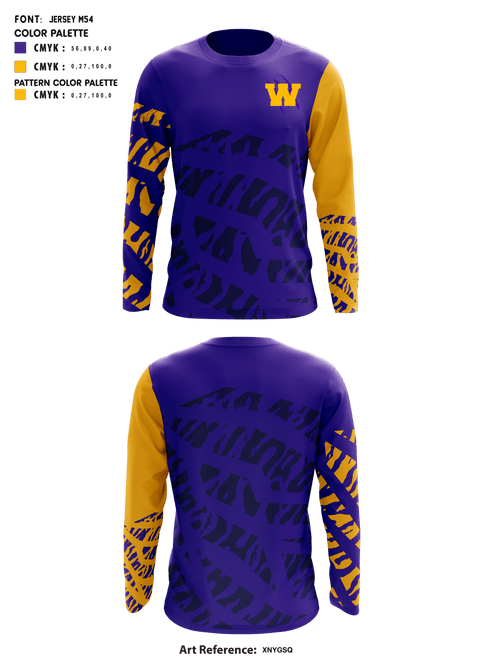 Long Sleeve Performance Shirt, Wossman High School Baseball, Baseball, Teamtime, Team time, sublimation, custom sports apparel, team uniforms, spirit wear, spiritwear, sports uniforms, custom shirts, team store, custom team store, fundraiser sports, apparel fundraiser