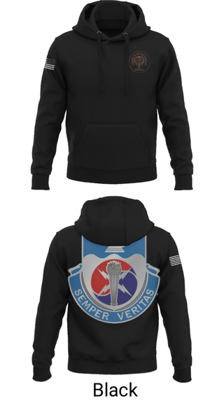 Hoodie, 312TH MI BN, CHARLIE DETACHMENT, Army, Teamtime, Team time, sublimation, custom sports apparel, team uniforms, spirit wear, spiritwear, sports uniforms, custom shirts, team store, custom team store, fundraiser sports, apparel fundraiser