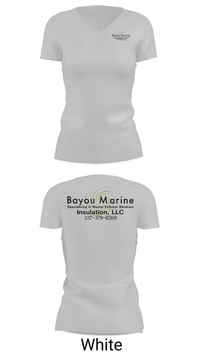 Bayou Marine Insulation, LLC 25928078 Women's Short Sleeve V-neck Shirt - 19