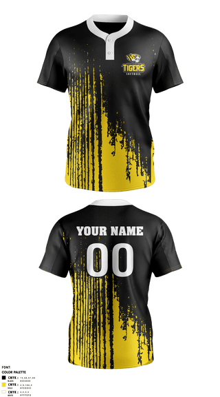 Two Button Softball Jersey, Halls Junior High School, Softball, Teamtime, Team time, sublimation, custom sports apparel, team uniforms, spirit wear, spiritwear, sports uniforms, custom shirts, team store, custom team store, fundraiser sports, apparel fundraiser