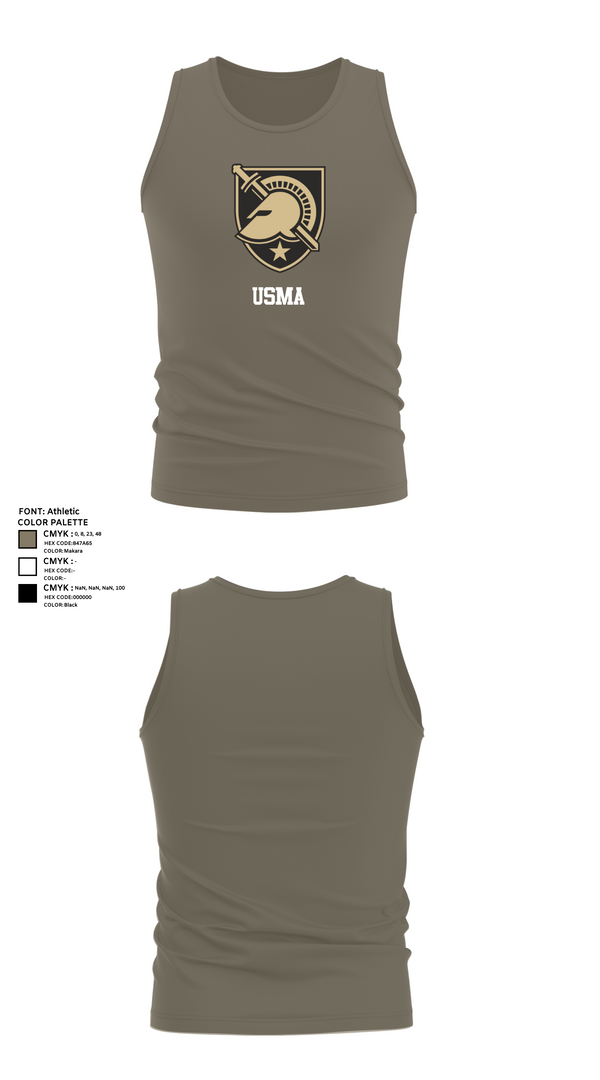 Tank Top, USMA, Army, Teamtime, Team time, sublimation, custom sports apparel, team uniforms, spirit wear, spiritwear, sports uniforms, custom shirts, team store, custom team store, fundraiser sports, apparel fundraiser