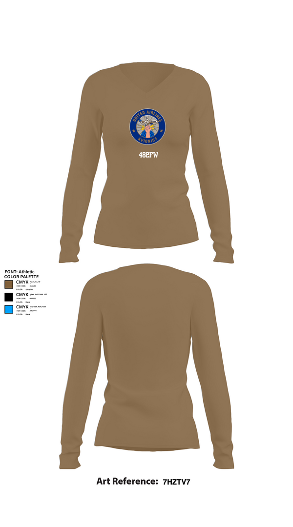 Womens Long Sleeve Vneck Shirt, 482FW, , Teamtime, Team time, sublimation, custom sports apparel, team uniforms, spirit wear, spiritwear, sports uniforms, custom shirts, team store, custom team store, fundraiser sports, apparel fundraiser