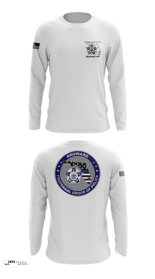 Long Sleeve Performance Shirt, Broward Fraternal Order of Police, Police, Teamtime, Team time, sublimation, custom sports apparel, team uniforms, spirit wear, spiritwear, sports uniforms, custom shirts, team store, custom team store, fundraiser sports, apparel fundraiser