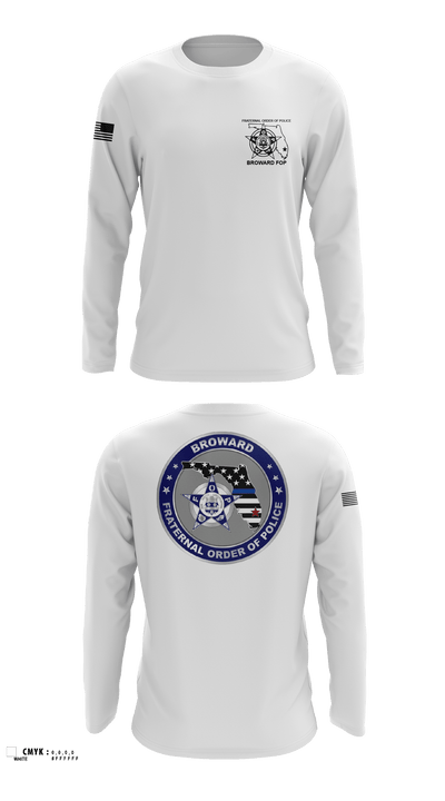 Broward Fraternal Order of Police 91005967 Long Sleeve Performance Shirt 4