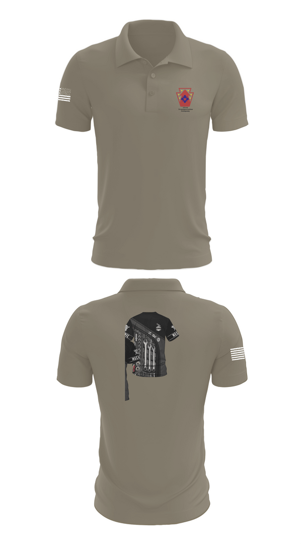 Short Sleeve Performance Polo, 121 transportation, National Guard, Teamtime, Team time, sublimation, custom sports apparel, team uniforms, spirit wear, spiritwear, sports uniforms, custom shirts, team store, custom team store, fundraiser sports, apparel fundraiser