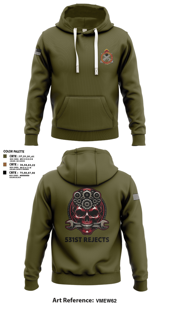 Hoodie, 531st Hospital Center, Army, Teamtime, Team time, sublimation, custom sports apparel, team uniforms, spirit wear, spiritwear, sports uniforms, custom shirts, team store, custom team store, fundraiser sports, apparel fundraiser
