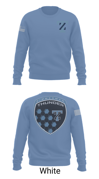 Crew Neck Sweatshirt, THUNDER, Men's Soccer, Teamtime, Team time, sublimation, custom sports apparel, team uniforms, spirit wear, spiritwear, sports uniforms, custom shirts, team store, custom team store, fundraiser sports, apparel fundraiser