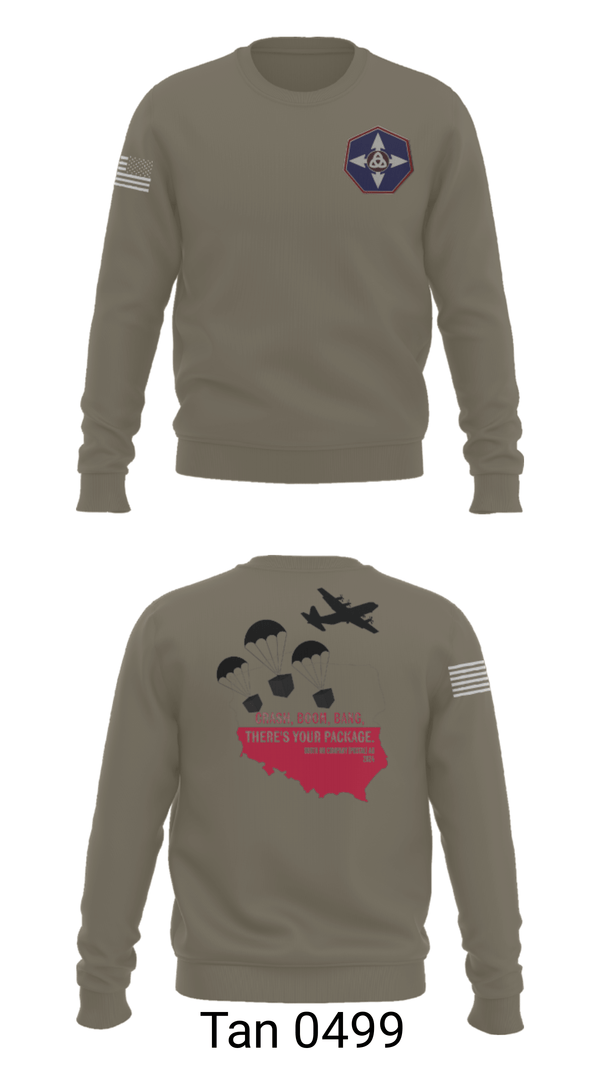 Crew Neck Sweatshirt, 909th HR Company, Army, Teamtime, Team time, sublimation, custom sports apparel, team uniforms, spirit wear, spiritwear, sports uniforms, custom shirts, team store, custom team store, fundraiser sports, apparel fundraiser