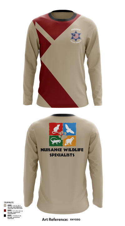 Nuisance Wildlife Specialist 50727946 Long Sleeve Performance Shirt - 123