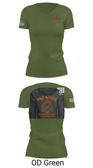 Womens Short Sleeve Vneck Shirt, FMS Moore, Army, Teamtime, Team time, sublimation, custom sports apparel, team uniforms, spirit wear, spiritwear, sports uniforms, custom shirts, team store, custom team store, fundraiser sports, apparel fundraiser