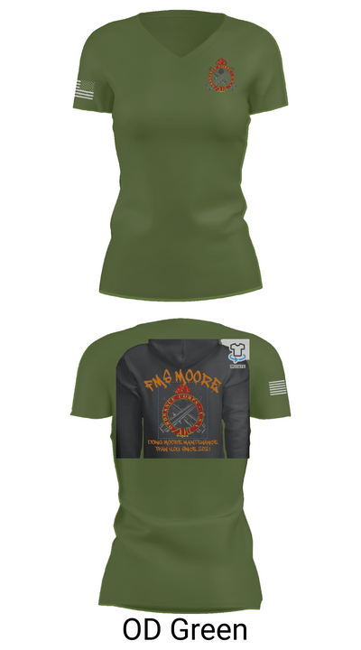 FMS Moore 83066116 Women's Short Sleeve V-neck Shirt - 48