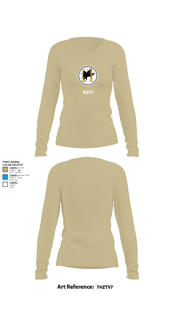 Women's Long Sleeve Vneck Shirt, TCC2, Navy, Teamtime, Team time, sublimation, custom sports apparel, team uniforms, spirit wear, spiritwear, sports uniforms, custom shirts, team store, custom team store, fundraiser sports, apparel fundraiser