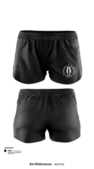 Womens Shorts, Bpurbon and Ballistics Podcast, , Teamtime, Team time, sublimation, custom sports apparel, team uniforms, spirit wear, spiritwear, sports uniforms, custom shirts, team store, custom team store, fundraiser sports, apparel fundraiser