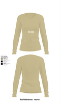 379 EMDS 89597883 Women's Long Sleeve V-neck Shirt - 82