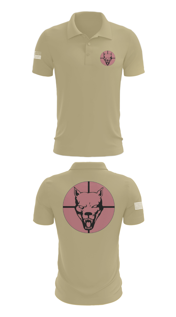 Short Sleeve Performance Polo, Hellhound PLT, A CO, 2-8 CAV, , Teamtime, Team time, sublimation, custom sports apparel, team uniforms, spirit wear, spiritwear, sports uniforms, custom shirts, team store, custom team store, fundraiser sports, apparel fundraiser