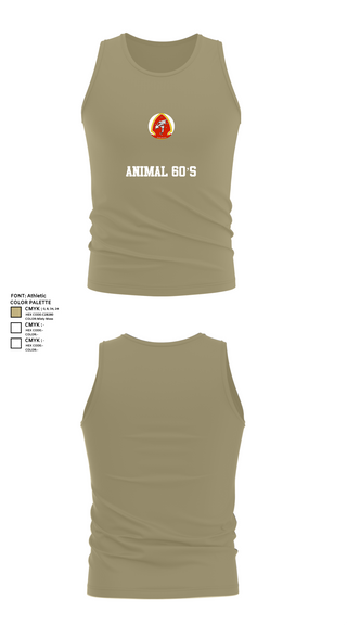 Tank Top, Animal 60’s, , Teamtime, Team time, sublimation, custom sports apparel, team uniforms, spirit wear, spiritwear, sports uniforms, custom shirts, team store, custom team store, fundraiser sports, apparel fundraiser