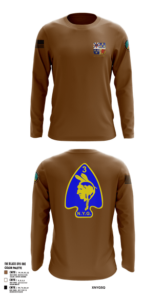 Long Sleeve Performance Shirt, 56th  Company 3rd Platoon, National Guard, Teamtime, Team time, sublimation, custom sports apparel, team uniforms, spirit wear, spiritwear, sports uniforms, custom shirts, team store, custom team store, fundraiser sports, apparel fundraiser