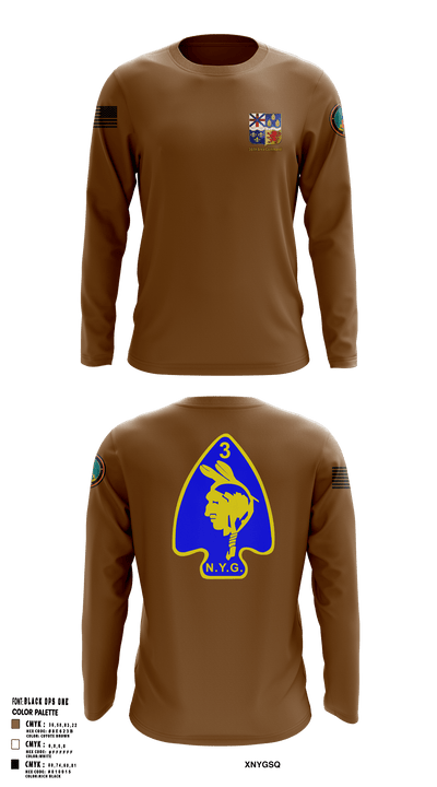 56th  Company 3rd Platoon 50905982 Long Sleeve Performance Shirt - 1
