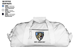 Duffle Bag, West Jordan High School Golf, Golf, Teamtime, Team time, sublimation, custom sports apparel, team uniforms, spirit wear, spiritwear, sports uniforms, custom shirts, team store, custom team store, fundraiser sports, apparel fundraiser